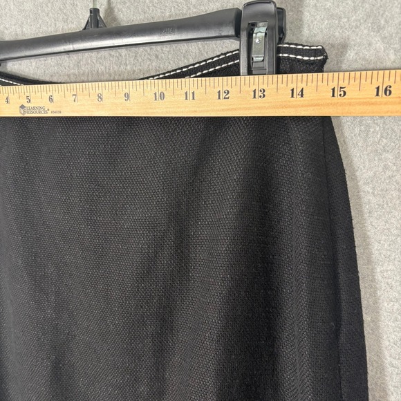 Ann Taylor Tweed Skirt Size 6 Cotton Wool Minimal Suit Old Money Retro Glam - Picture 6 of 12